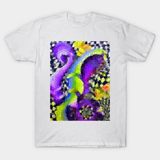 Modern Retro 80s 90s Abstract Artwork T-Shirt by Nisuris Art